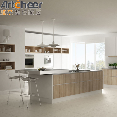 خرید بسته بندی پستی کابینت آشپزخانه چوبی با جزایر و لوازم جانبی کابینت ساخته شده ساخت آنلاین