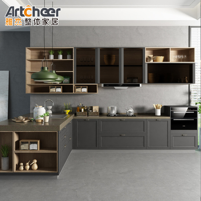 خرید اندازه سفارشی کابینت آشپزخانه سازمان و ذخیره سازی برای طراحی مزرعه ساخت آنلاین