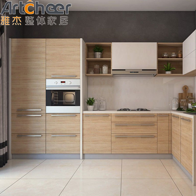 خرید کابینت های آشپزخانه چوبی با سطح آکریلیک خالص ساخت آنلاین