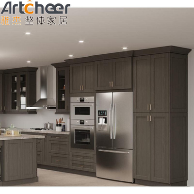 خرید رنگ سفارشی کابینت آشپزخانه چوبی مدرن برای بازسازی آشپزخانه پایدار ساخت آنلاین