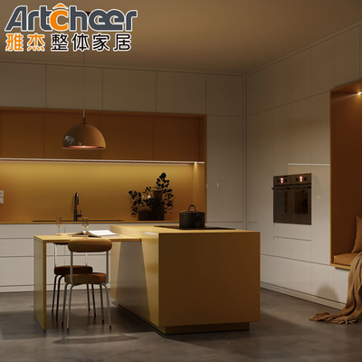 خرید کابینت آشپزخانه خانه کوچک طراحی مدرن ساخته شده با مواد چوبی ساخت آنلاین