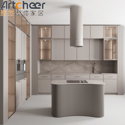 خرید کابینت های آشپزخانه ای با مواد چوبی جامد و مجموعه کامل توسط کوکینا ساخت آنلاین