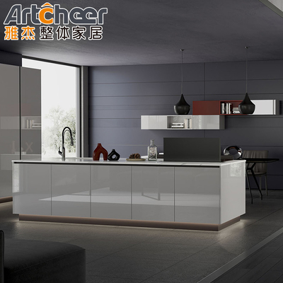 خرید بسته بندی پست N کابینت آشپزخانه طراحی ماژولار با لوله های نرم بسته شده ساخت آنلاین