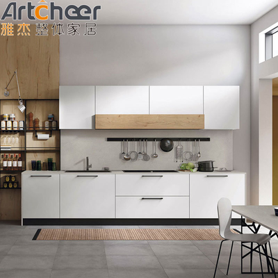 خرید اندازه سفارشی کابینت آشپزخانه مدرن چوبی ملامینه با کابینت دیواری ساخت آنلاین