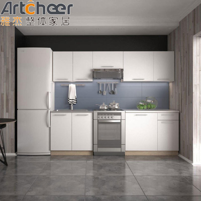 خرید کابینت آشپزخانه اتاق کوچک مجموعه کامل با کارس چوبی و طراحی معاصر ساخت آنلاین