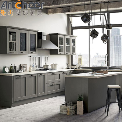 خرید کابینت آشپزخانه چوبی جامد با کابینت آشپزخانه ساخت آنلاین