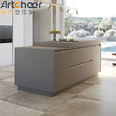 خرید سبد کشو و میز جزیره مواد درجه E0 کابینت آشپزخانه سفارشی با قاب فولادی ساخت آنلاین