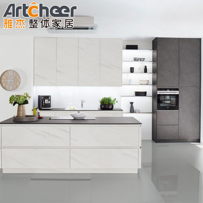 خرید کابینت پایه کشویی درب کابینت آشپزخانه رنگ سفید با مخزن بامبو ساخت آنلاین