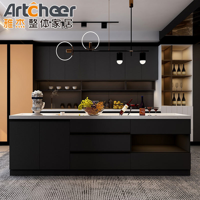 خرید کابینت آشپزخانه آکریلیک مدرن با کابینت جزیره ای برای آفریقای جنوبی ساخت آنلاین