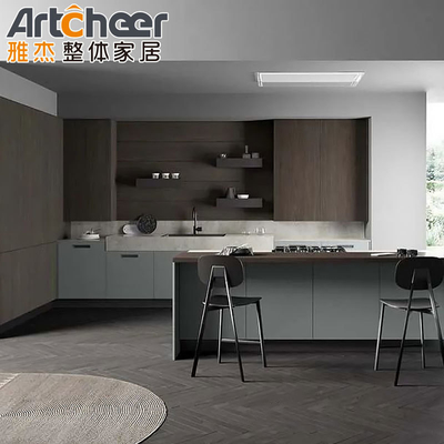 خرید کابینت های آشپزخانه ماژولار E1 یا مواد دوستدار محیط زیست برای کابینت های جمع آوری ساخت آنلاین