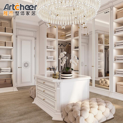 خرید سبک اروپایی راه رفتن در کمد لباس با اندازه سفارشی کابینت درب کشویی تاشو ساخت آنلاین