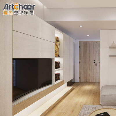 خرید مبلمان اتاق نشیمن معاصر مدرن لوکس دیواری TV Unit شامل TV Stand ساخت آنلاین