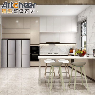 مبلمان آشپزخانه مدرن و پایدار کابینت گوشه ای چوبی با کابینت های چوبی سفارشی