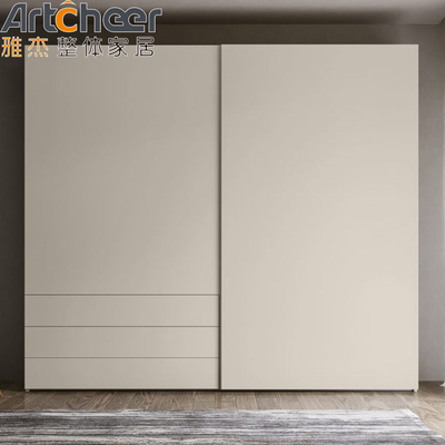 ملامینه فینش چوبی پلائیوی کارس سبک مینیمالیستی ایتالیایی درب های کشویی برای اتاق خواب