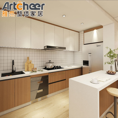 کابینت آشپزخانه اکریلیک با طراحی ماژولار و درجه مواد E0